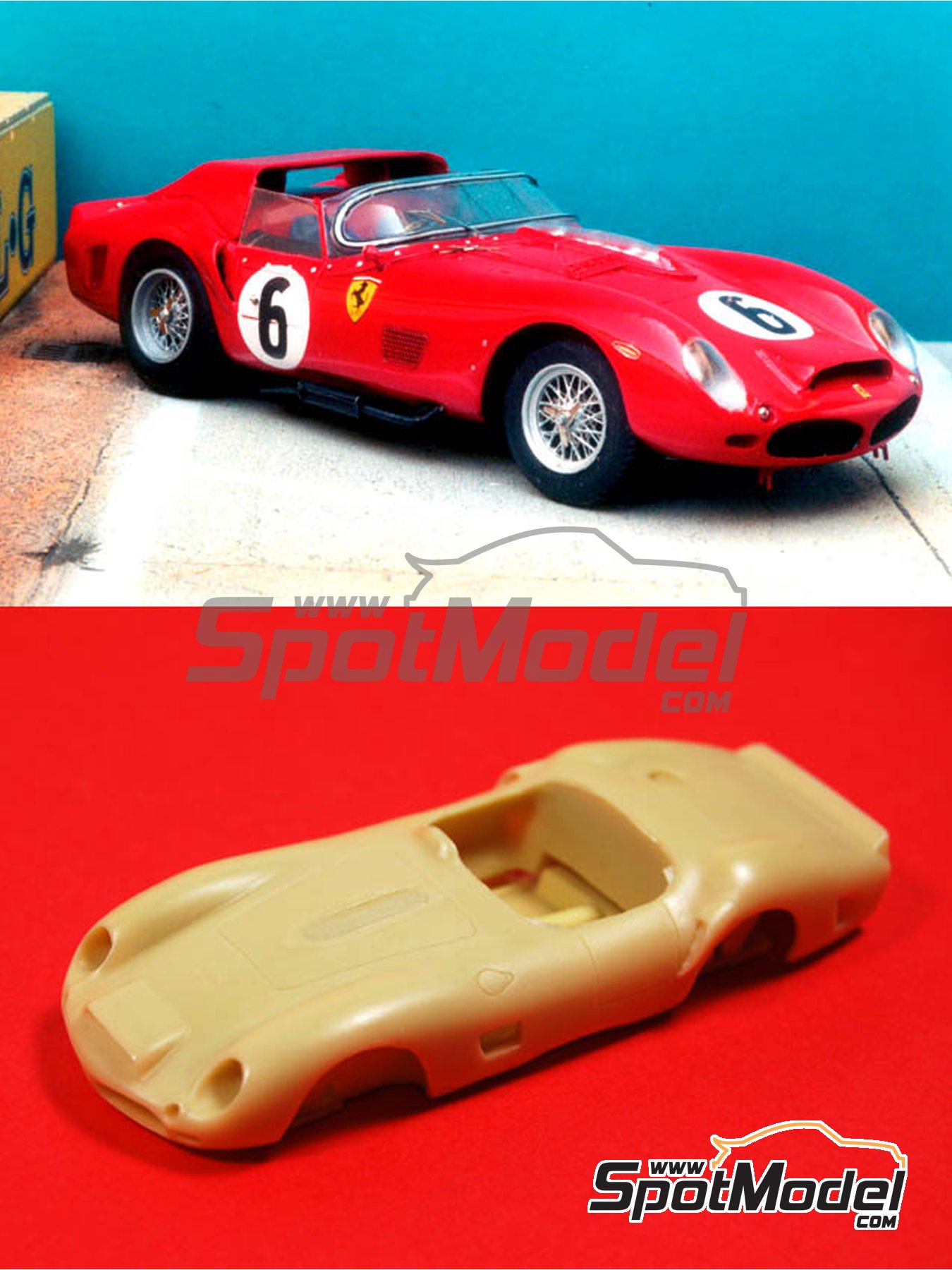 Renaissance Models 43-25: Car scale model kit 1/43 scale - Ferrari